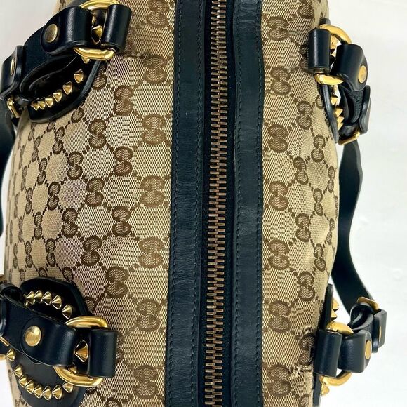 Gucci GG Supreme Canvas Studded Patti Tote with Leather Trim - Picture 16 of 16
